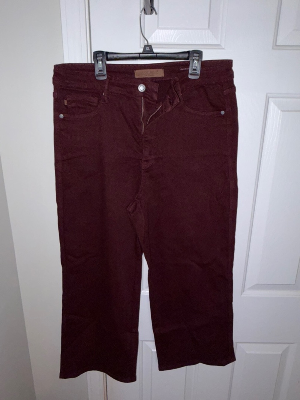 Judy Blue Burgundy Wide Leg Jeans